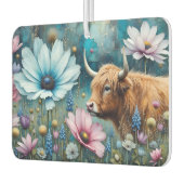 ハイランドカラフルカウコスモス2枚 カーエアーフレッシュナー (左)