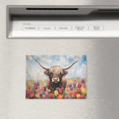 ハイランドカラフルカウチ絵を描ューリップ マグネット (インサイチュ (食洗機))