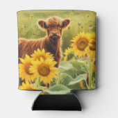 ハイランドカーフひまわりキュート 缶クーラー (裏面)