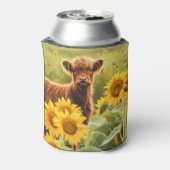 ハイランドカーフひまわりキュート 缶クーラー (缶裏面)