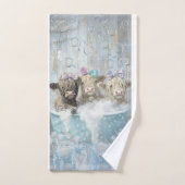 ハイランドカーブバブルバスマッチングシャワーカーテン バスタオルセット (ハンドタオル)