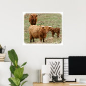 ハイランドキャトル9Y316D-017 ポスター (ホームオフィス)