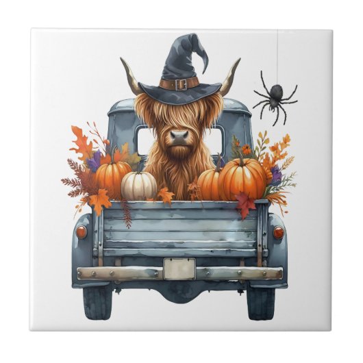 ハイランドコウ Halloween 秋 タイル (正面)