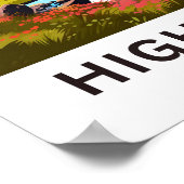 ハイランドスコットランド トラベル プリント (角)