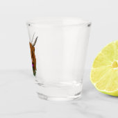 ハイランドスコティッシュパープルケルト結び目模様作品 ショットグラス (右)