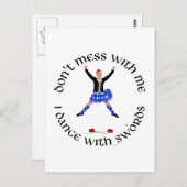 ハイランドダンサーは私と一緒に散らからない ポストカード (正面/裏面)