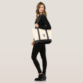 ハイランドダンサー パープル トートバッグ (正面(モデル))
