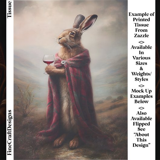 ハイランドハレ、レッドタータンチェッククロークEG8Lデコページ 薄葉紙