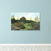 ハイランドパークのロードデンドロンパス&パビリオン キャンバスプリント (インサイチュ (ウッドフロア))