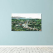 ハイランドパークの空中眺め キャンバスプリント (インサイチュ (ウッドフロア))