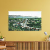ハイランドパークの空中眺め キャンバスプリント (インサイチュ (リビング))
