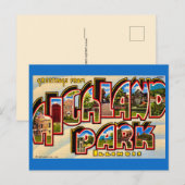 ハイランドパークよりグリーティング(挨 ポストカード (正面/裏面)