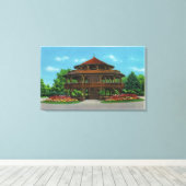 ハイランドパークパビリオンのビュー キャンバスプリント (インサイチュ (ウッドフロア))