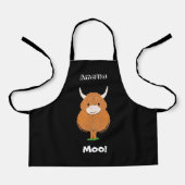ハイランドパーソナライズされたカウエプロン エプロン (正面)