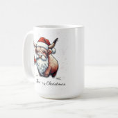 ハイランドパーソナライズされたカウサンタ コーヒーマグカップ (正面左)
