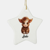 ハイランドパーソナライズされたカウズオーナメント セラミックオーナメント (右)