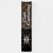 ハイランドフェスティバルクランカミング狩りタータンチェックテント 横断幕 (縦)