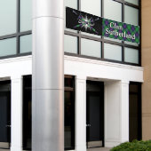 ハイランドフェスティバルクランサザーランドテント 横断幕 (ビルの外側)