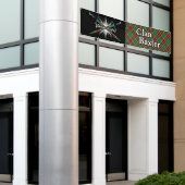 ハイランドフェスティバルクランバクスタテント 横断幕 (ビルの外側)