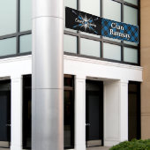 ハイランドフェスティバルクランラムセーブルータータンチェックテント 横断幕 (ビルの外側)