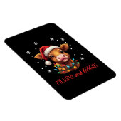 ハイランドベビーカウクリスマスライト マグネット (右側)