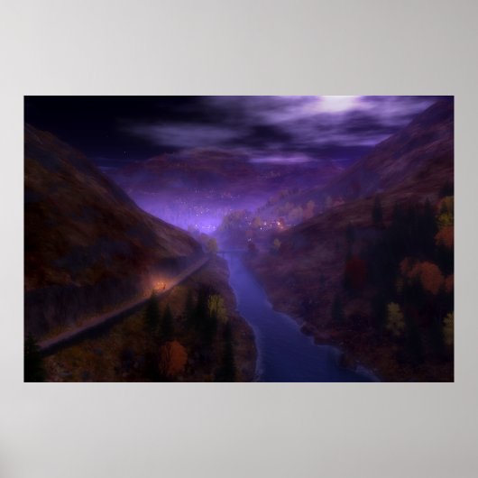 ハイランドホームライトプリント ポスター (正面)