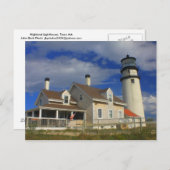 ハイランドライトハウスケープコッドトゥルロMA ポストカード (正面/裏面)