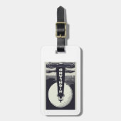 ハイランドライトハウスマサチューセッツ月 ラゲッジタグ (正面縦)