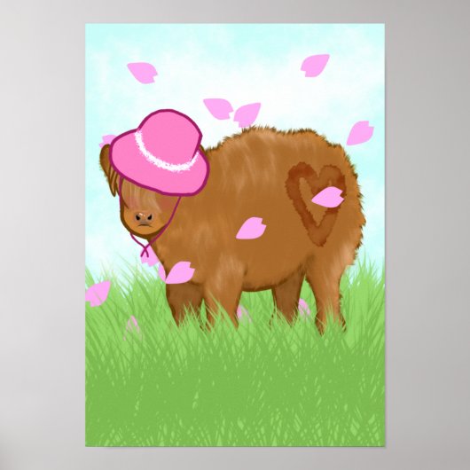 ハイランド女性のカーボーイ ポスター (正面)