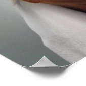 ハイランド牛おもしろい顔顔マスクバスルーム ポスター (角)