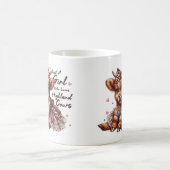 ハイランド牛が大好きかわいい女の子 コーヒーマグカップ (中央)