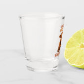 ハイランド牛が大好きな女の子だ ショットグラス (左)