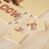 ハイランド牛が大好きな女の子だ ジグソーパズル (側面)