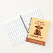 ハイランド牛が大好きな女の子だ ノートブック (内部)