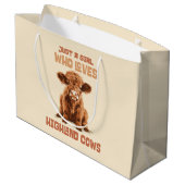 ハイランド牛が大好きな女の子だ ラージペーパーバッグ (裏面アングル)
