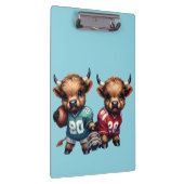 ハイランド牛とサッカー クリップボード (右)