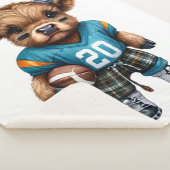 ハイランド牛とサッカー シェルパブランケット (3/4)