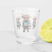 ハイランド牛とサッカー ショットグラス (裏面)