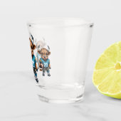 ハイランド牛とサッカー ショットグラス (右)