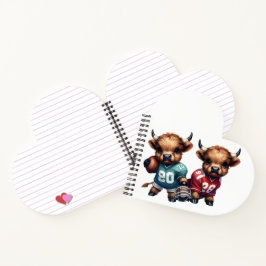 ハイランド牛とサッカー ノートブック