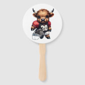 ハイランド牛とサッカー ハンドファン (裏面)