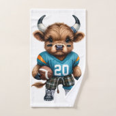 ハイランド牛とサッカー バスタオルセット (ハンドタオル)