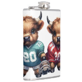 ハイランド牛とサッカー フラスク (右)