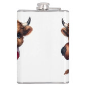 ハイランド牛とサッカー フラスク (裏面)