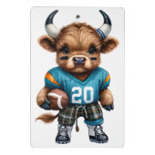 ハイランド牛とサッカー ミニクリップボード (裏面)