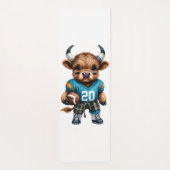 ハイランド牛とサッカー ヨガマット (裏面)