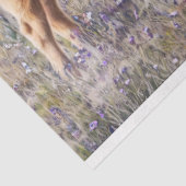 ハイランド牛と子牛の花畑アートデコパージュ 薄葉紙 (詳細)