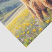 ハイランド牛と子牛バターカップフィールドの切り離し 薄葉紙 (詳細)