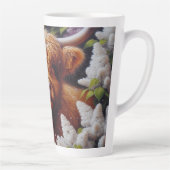 ハイランド牛と薄紫花 カフェラテマグ (右)