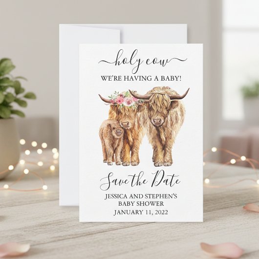 ハイランド牛のカップルがデートを救う セーブザデート